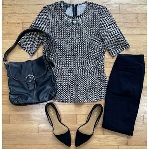 Printed Peplum Top